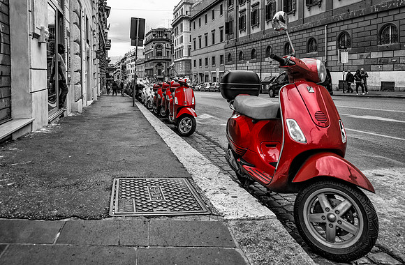 Red Rome scooters