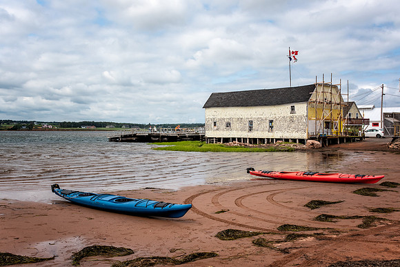 Beached Kayaks