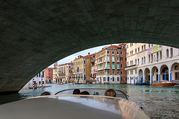Under the Rialto Bridge Venice