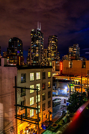 Night time in the city