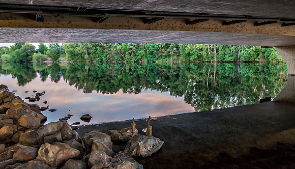 Reflections from under the bridge